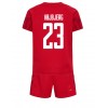 Baby Fußballbekleidung Dänemark Pierre-Emile Hojbjerg #23 Heimtrikot WM 2022 Kurzarm (+ kurze hosen)